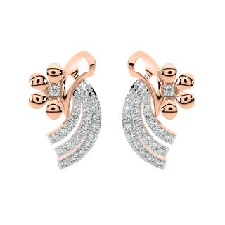 Amalia Round Diamond Stud Earrings